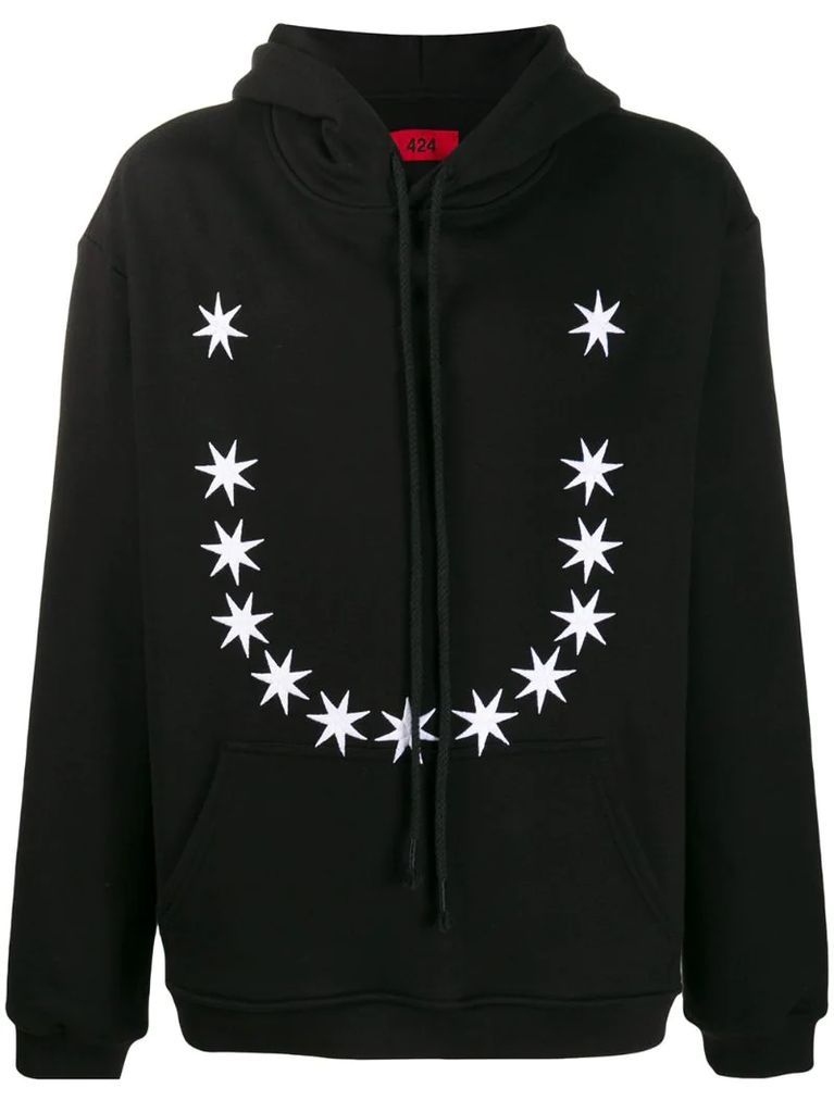 star print hoodie