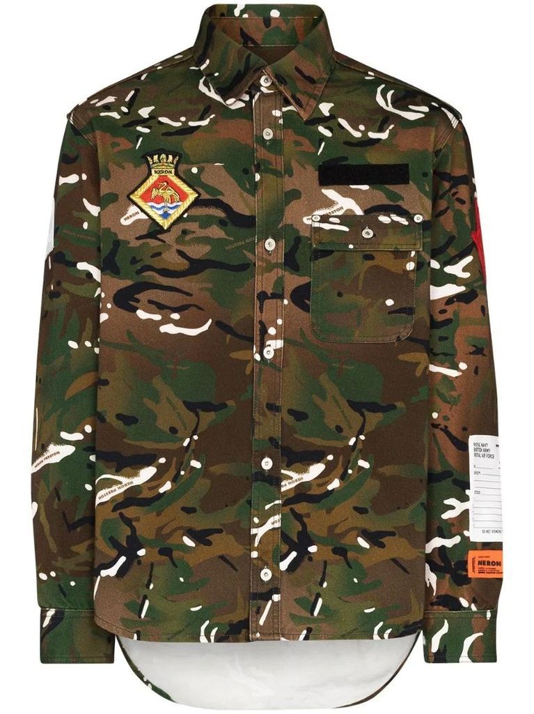 camouflage pattern shirt