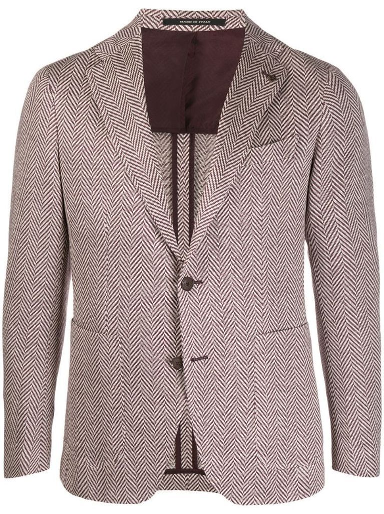 tweed knit suit jacket
