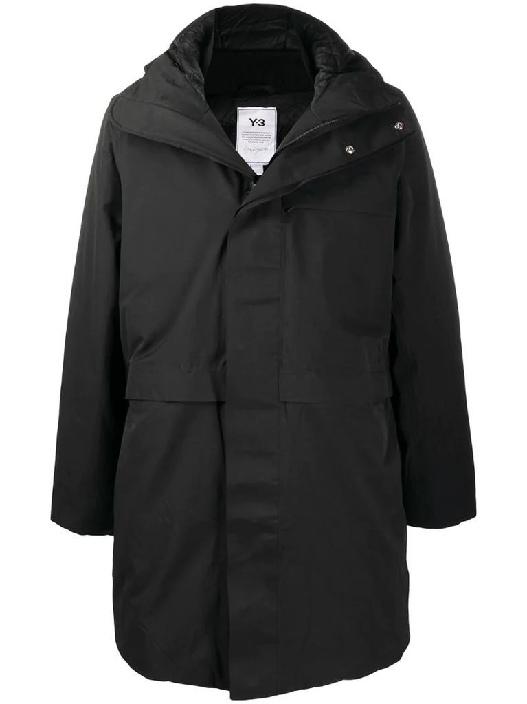 concealed padded coat