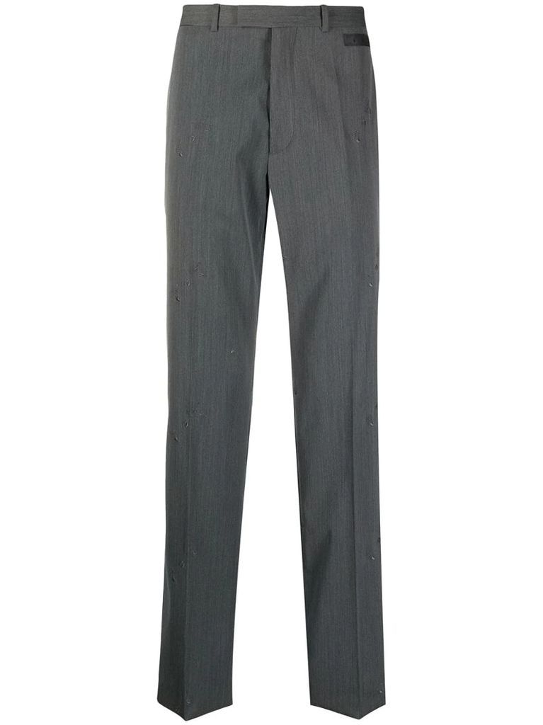 all-over logo tailored trousers