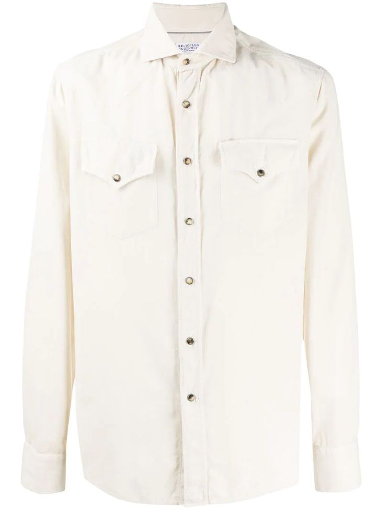 two-pocket long-sleeved shirt