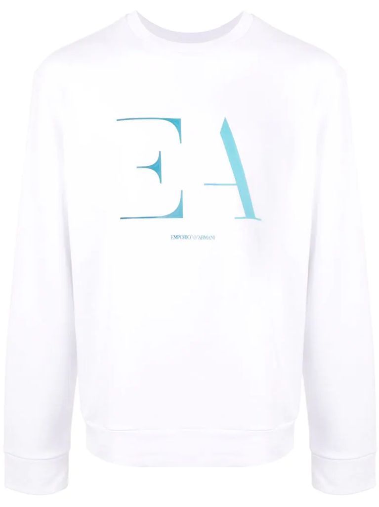 monogram logo sweater