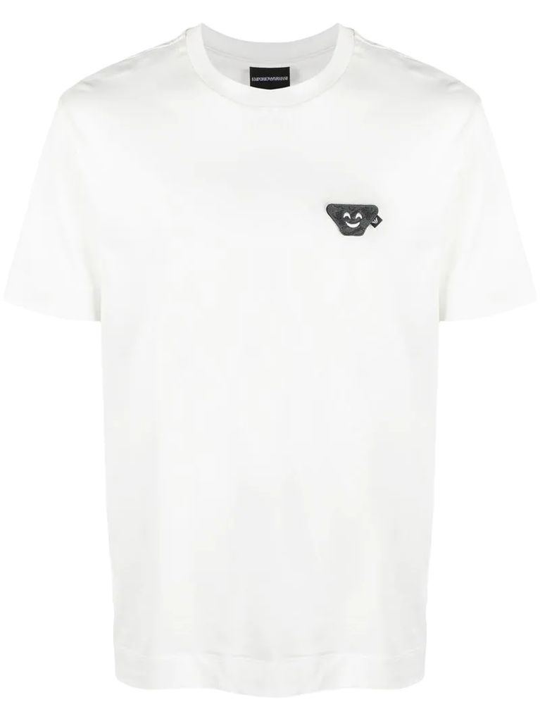patch-detailed short-sleeved t-shirt