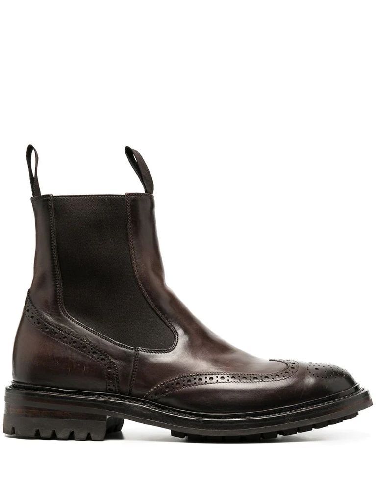 brogue Chelsea boots