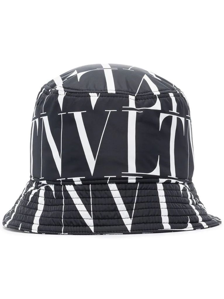 VLTN logo pattern bucket hat