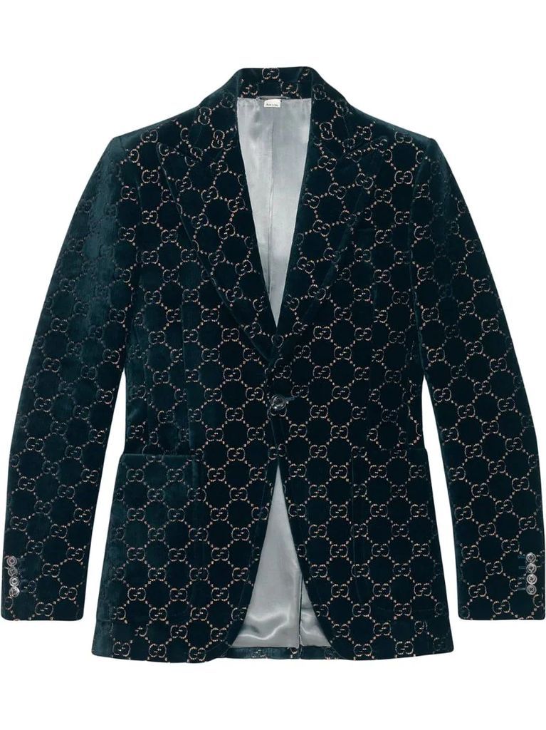 GG pattern blazer