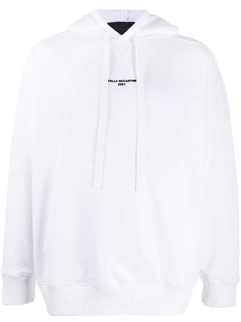 2001 logo-print hoodie