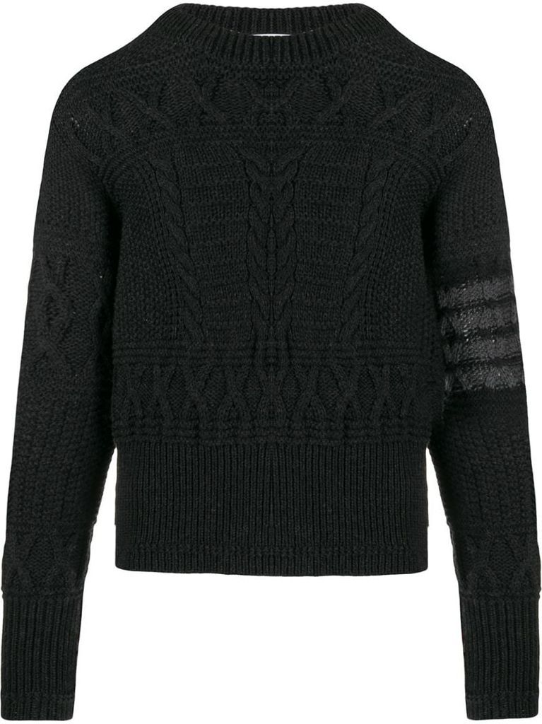 Aran cable knit jumper