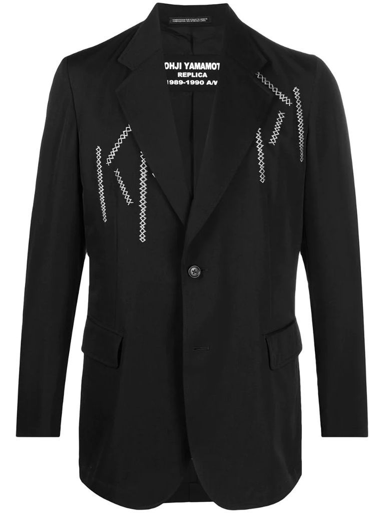 embroidered blazer jacket