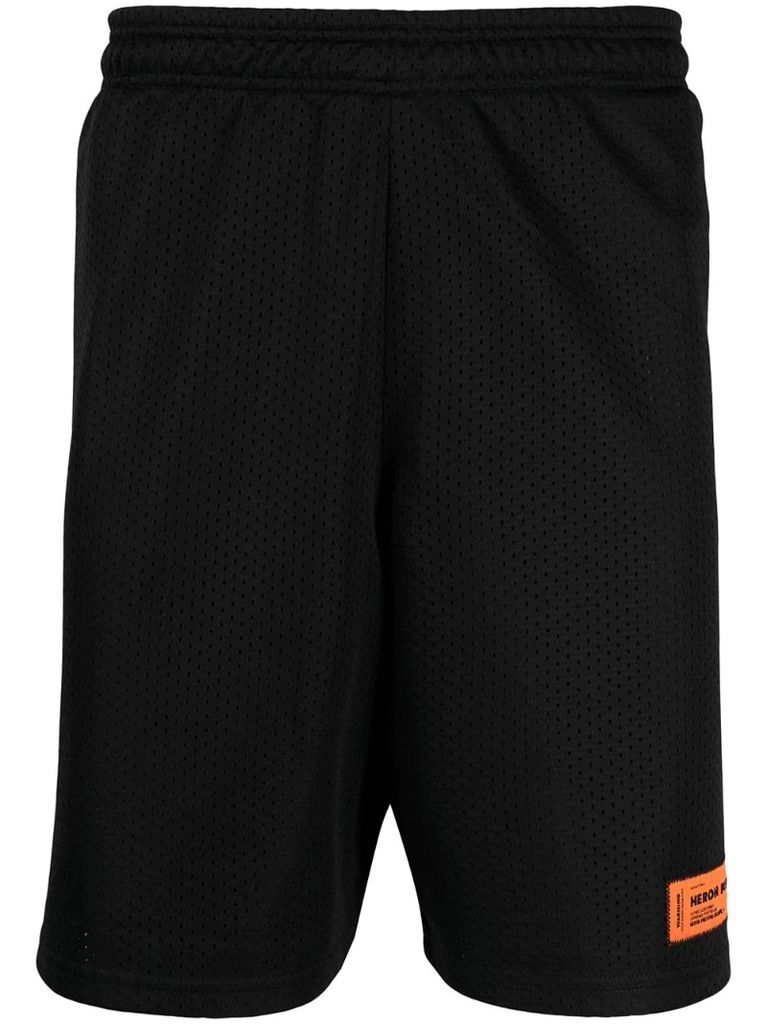 logo-print basketball shorts