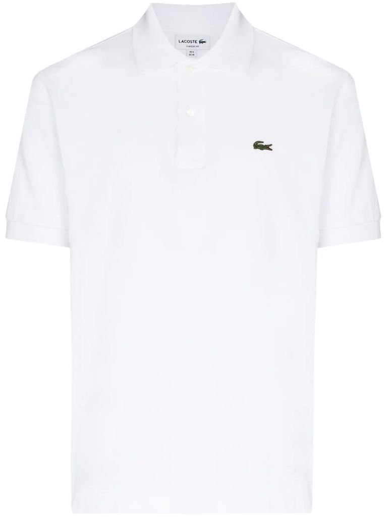 logo-patch short-sleeve polo shirt