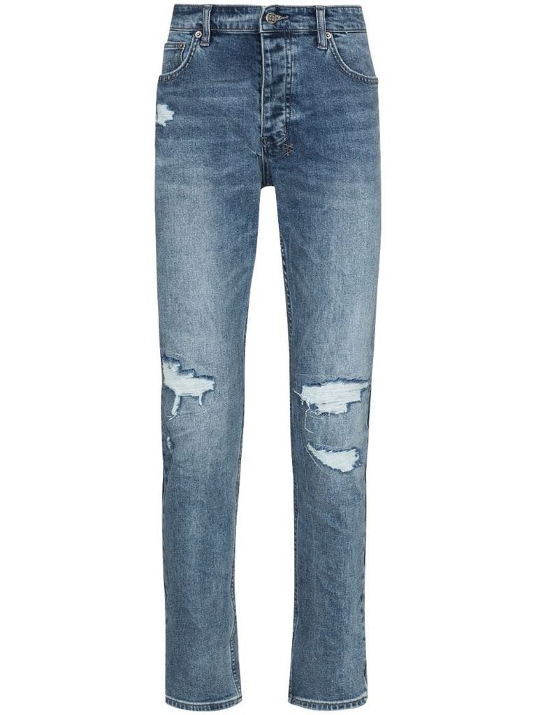 Chitch Runway distressed slim-fit jeans