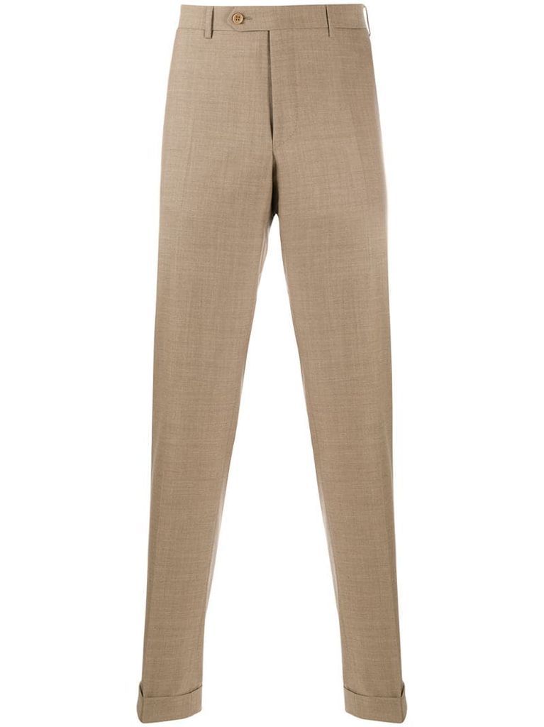 straight-fit tailored trousers