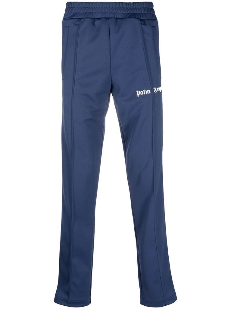 side-stripe straight-leg track pants