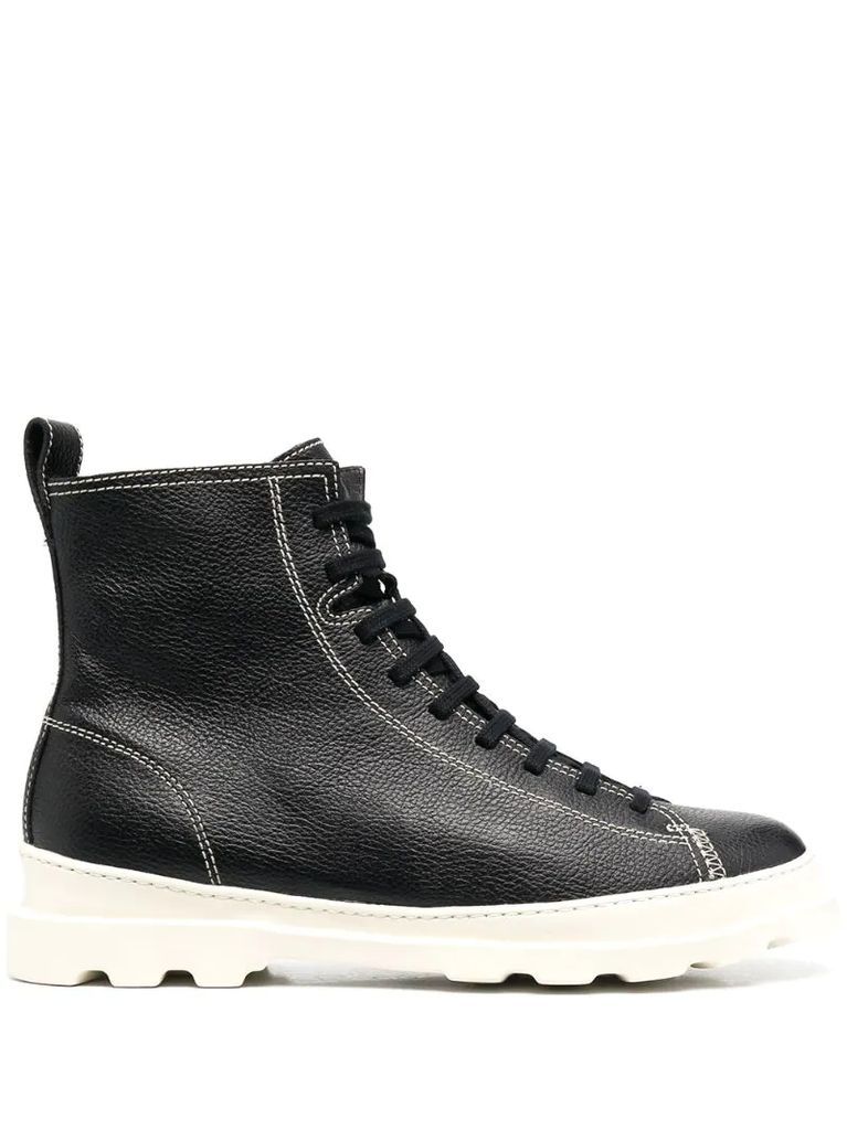 Brutus contrast-stitch boots
