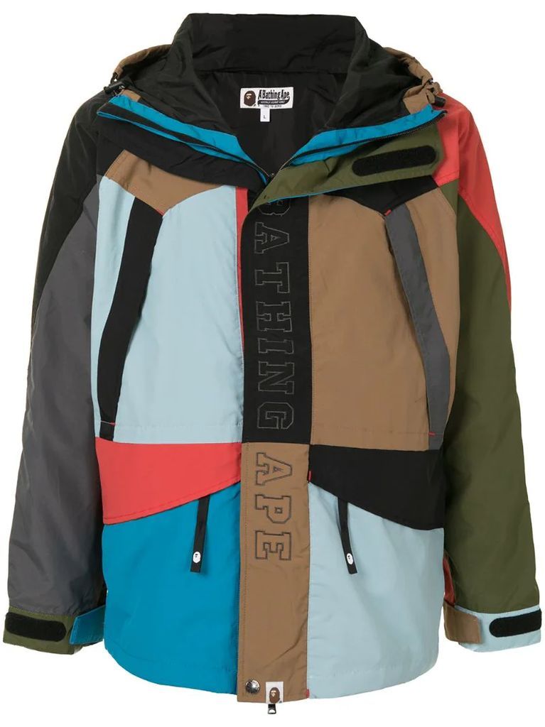 Cordura colour-block snowboard jacket