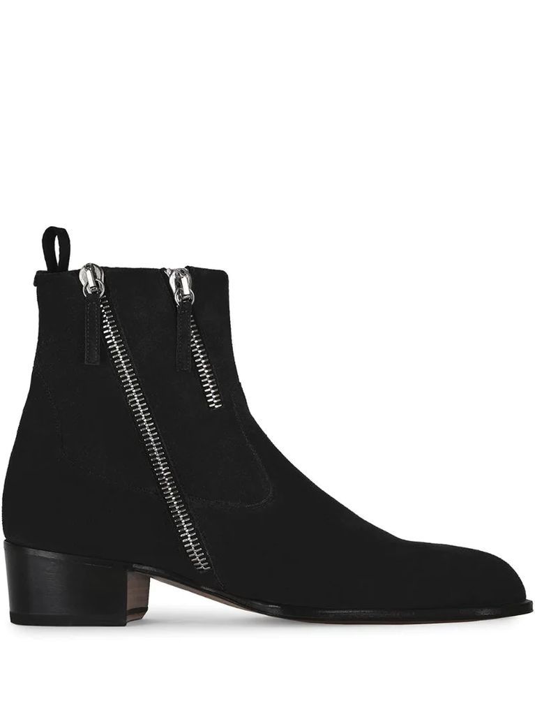 side zip ankle boots