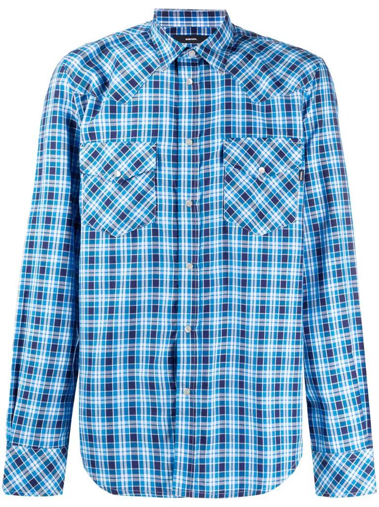 checkered oxford shirt