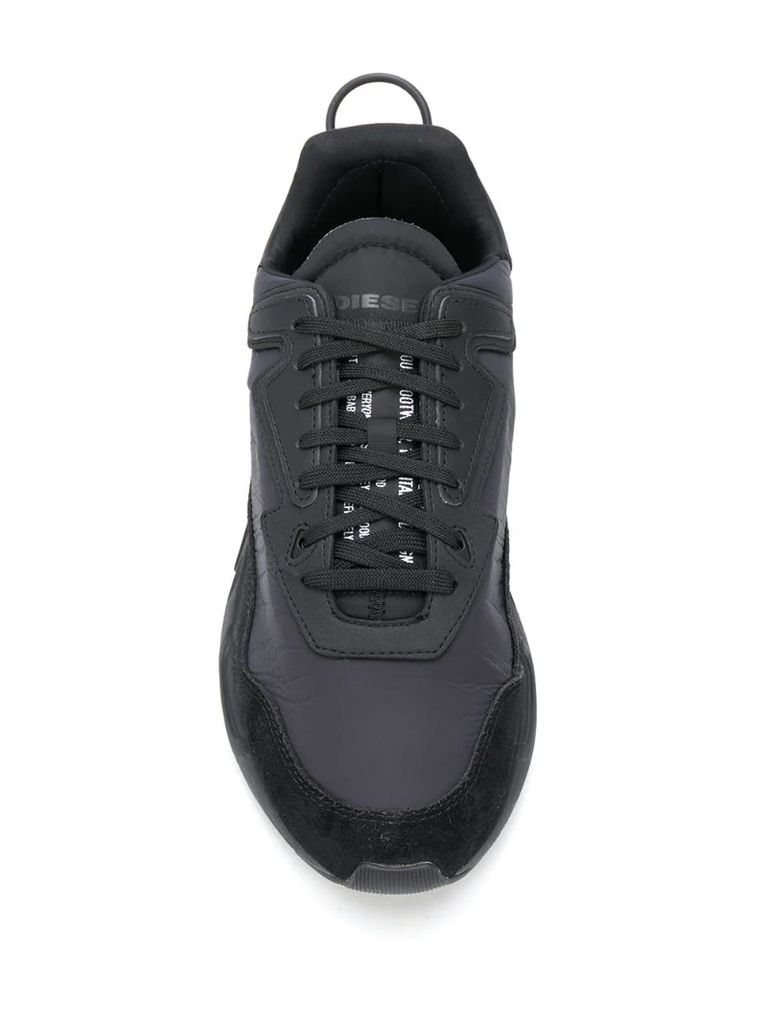 panelled monochrome sneakers