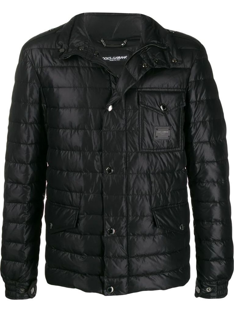 quilted padded down jacket
