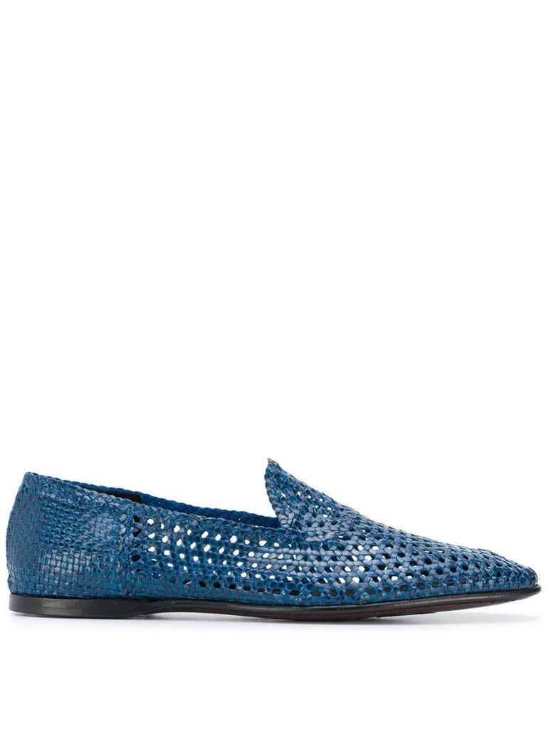 woven loafers