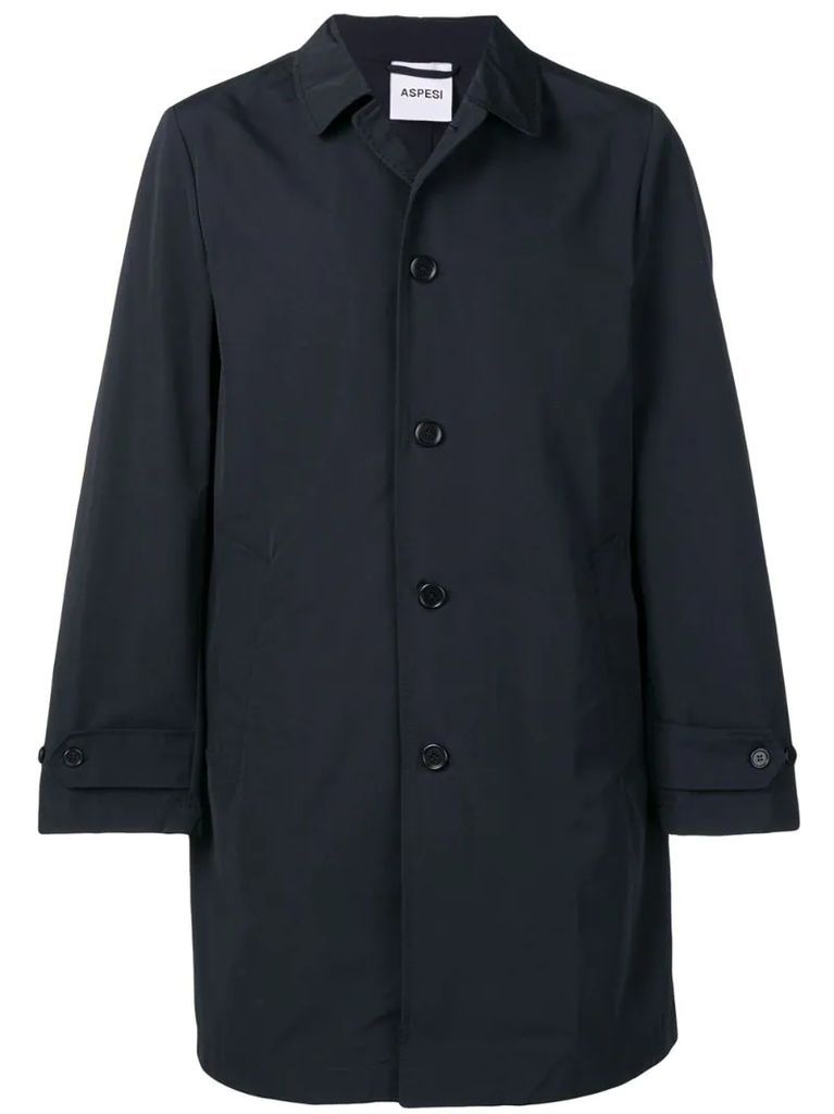 button-up trench coat
