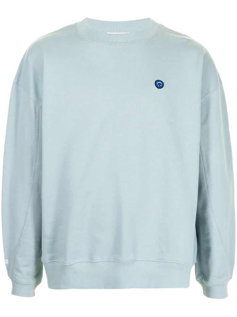 Hap logo-patch sweatshirt