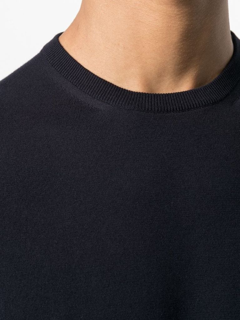 crew neck knitted T-shirt