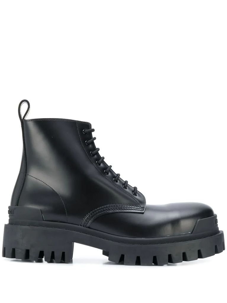 Strike lace-up boots