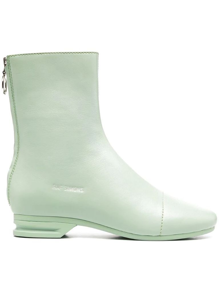 Runner zip-up ankle boots
