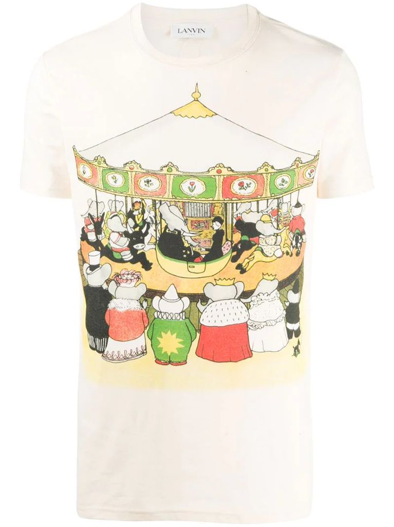 Babar-print T-shirt