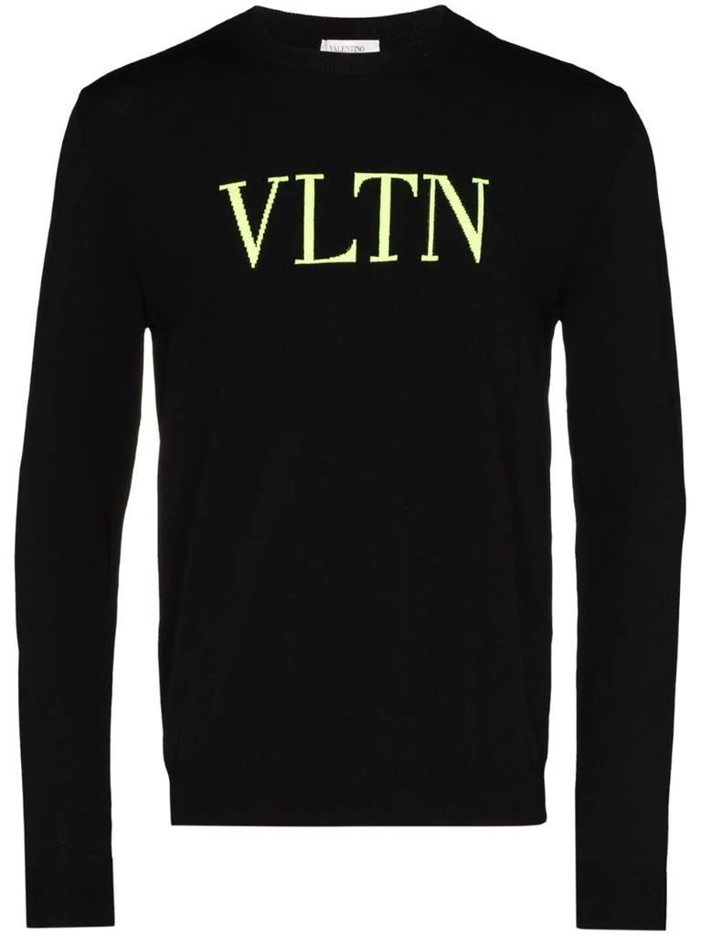 VLTN intarsia-knit jumper