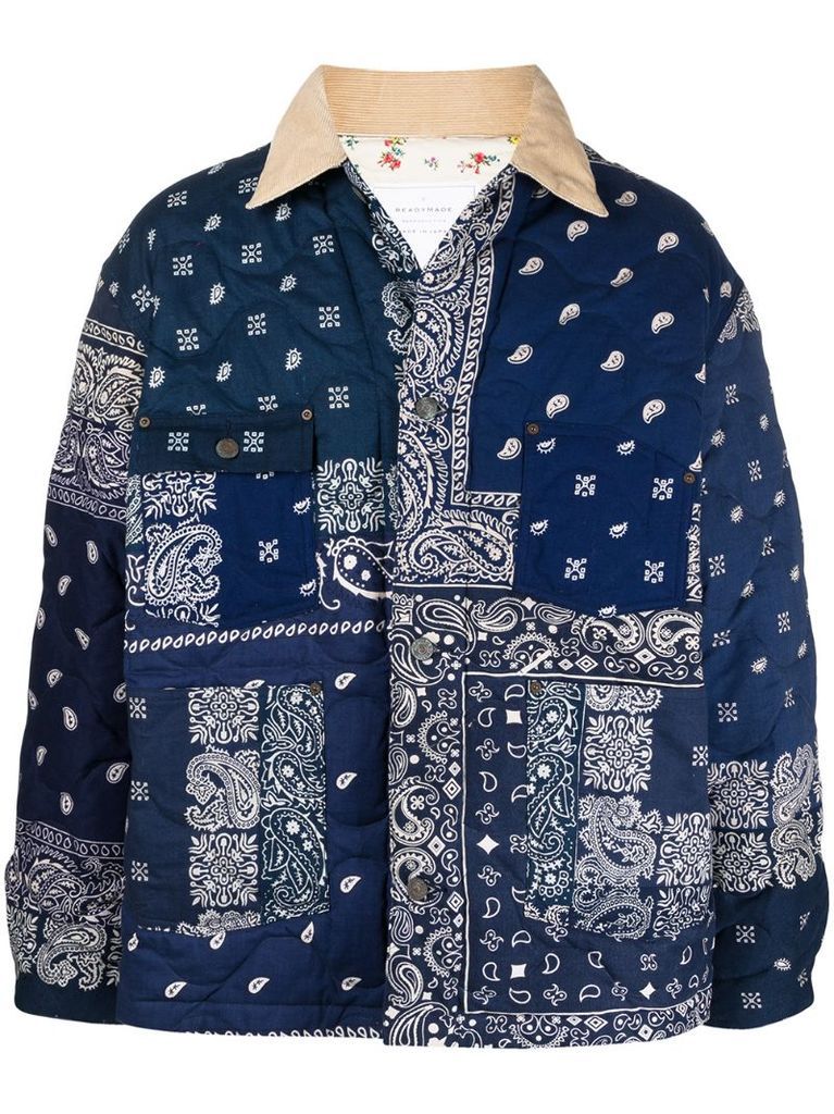 paisley padded jacket