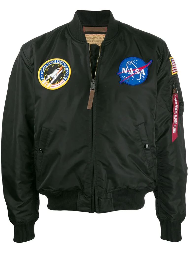 NASA satin bomber jacket