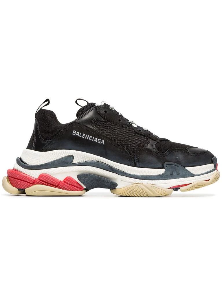 Triple S leather sneakers