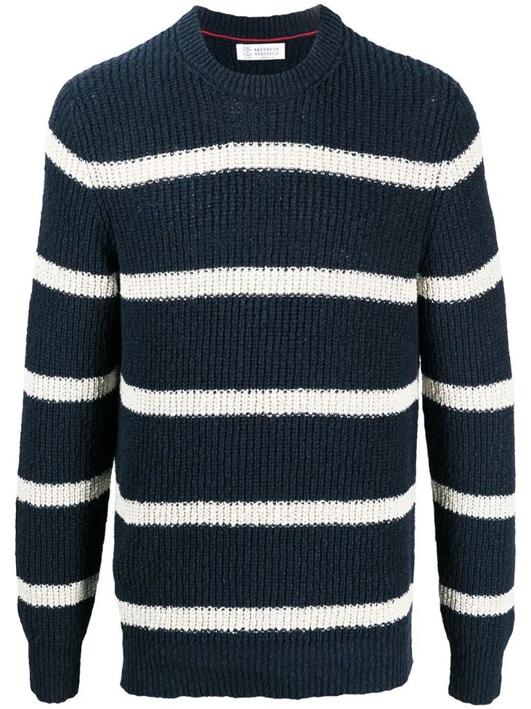chunky knit striped jumper