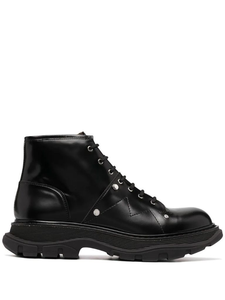 Tread lace-up boots