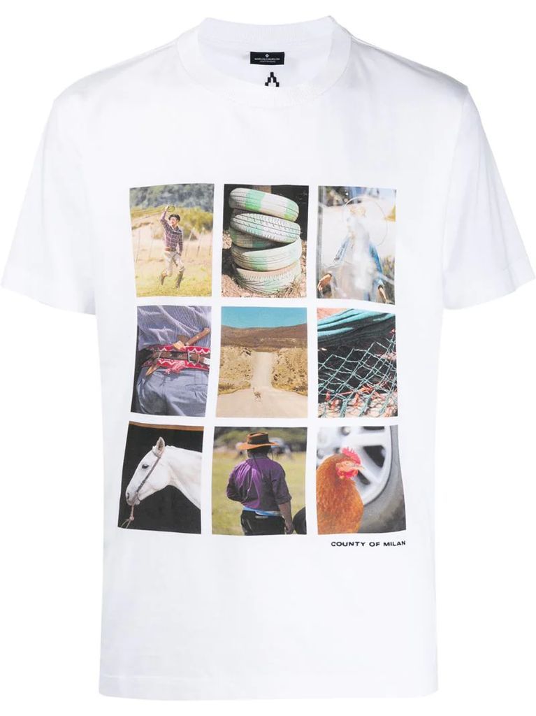 Photos Puzzle printed T-shirt
