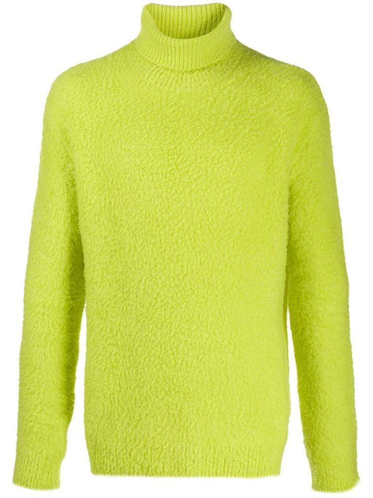 textured relaxed-fit jumper