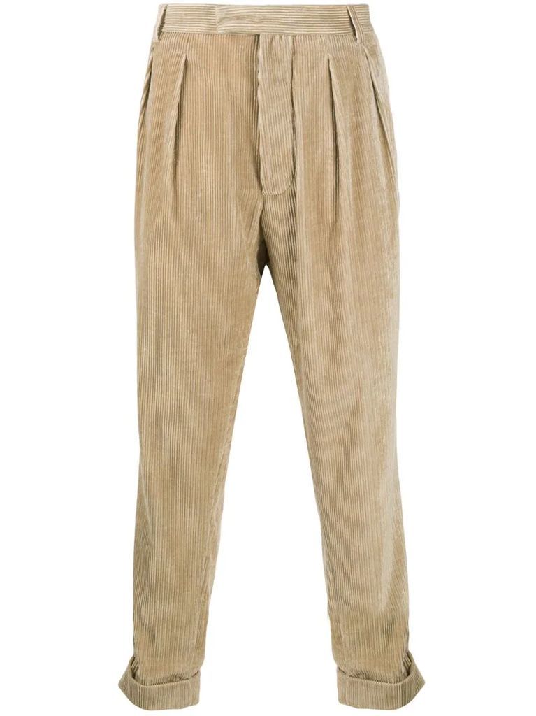 WILDE cropped corduroy trousers