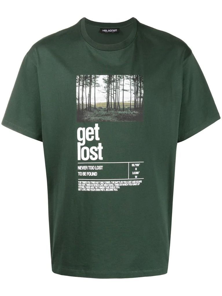 Get lost graphic-print T-shirt