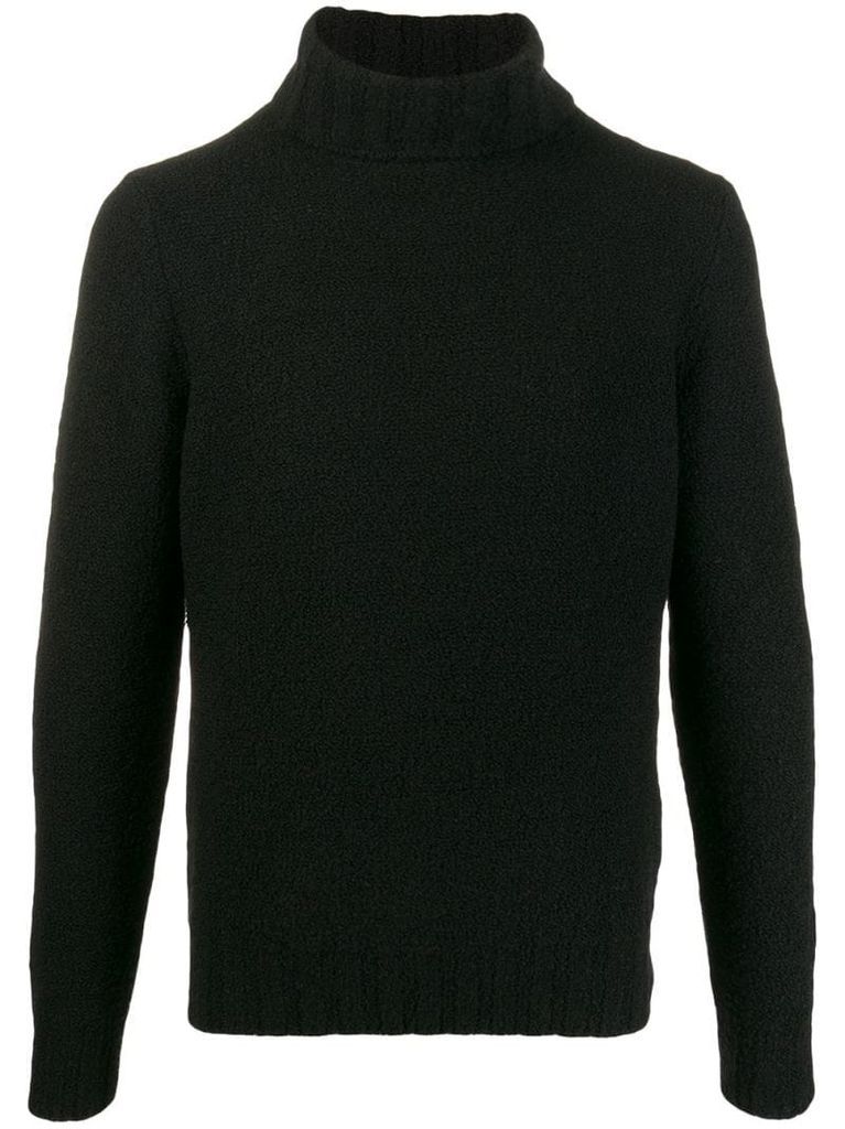 roll neck knitted jumper