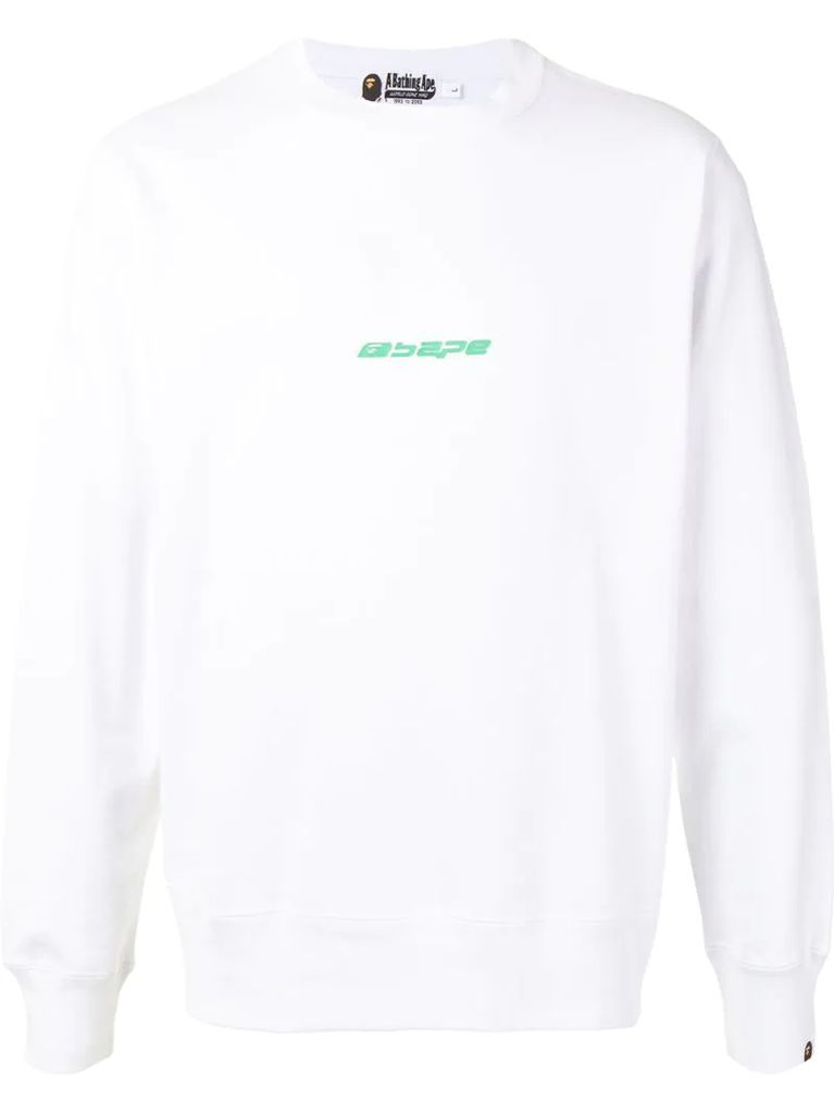 logo print crew-neck sweatshirt