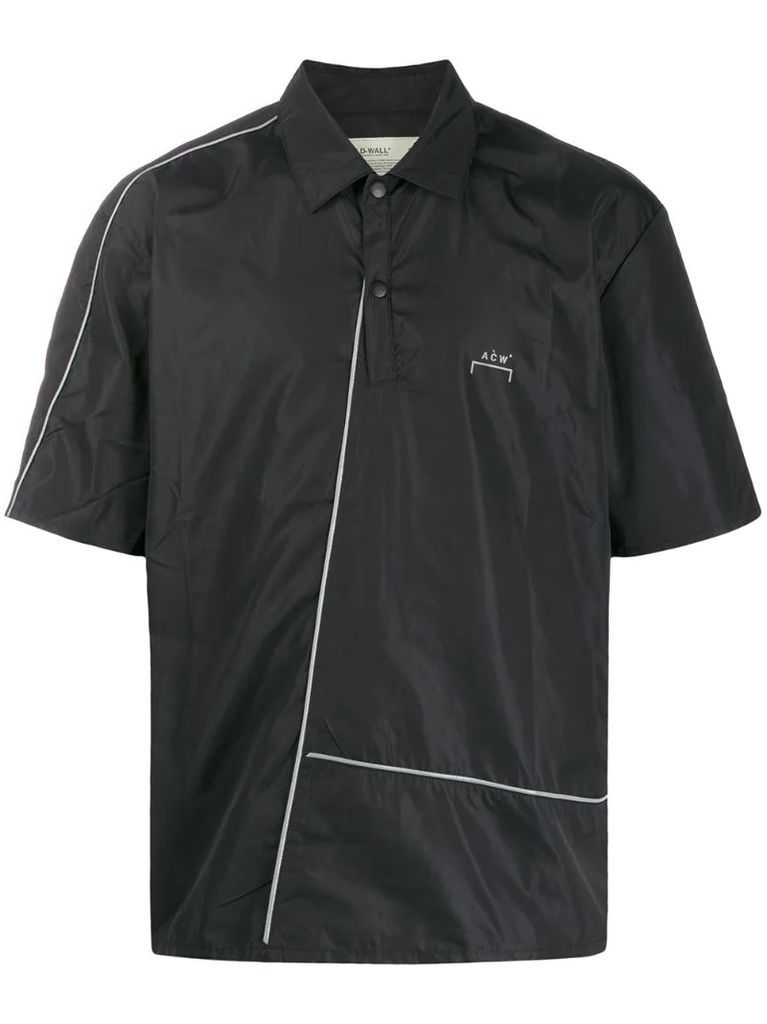 diagonal-piping polo shirt