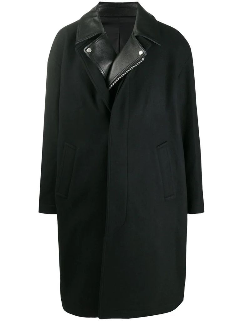 layered style oversized coat