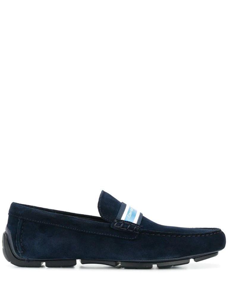 logo strap loafers