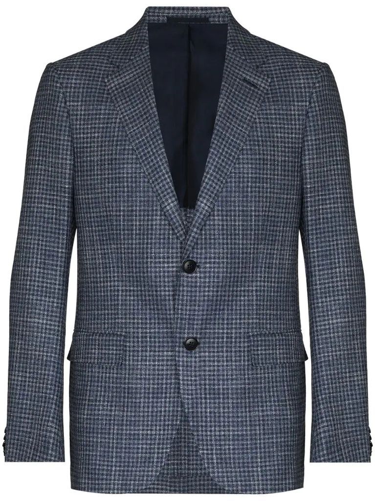 Drop 7 Prince of Wales single-breasted blazer
