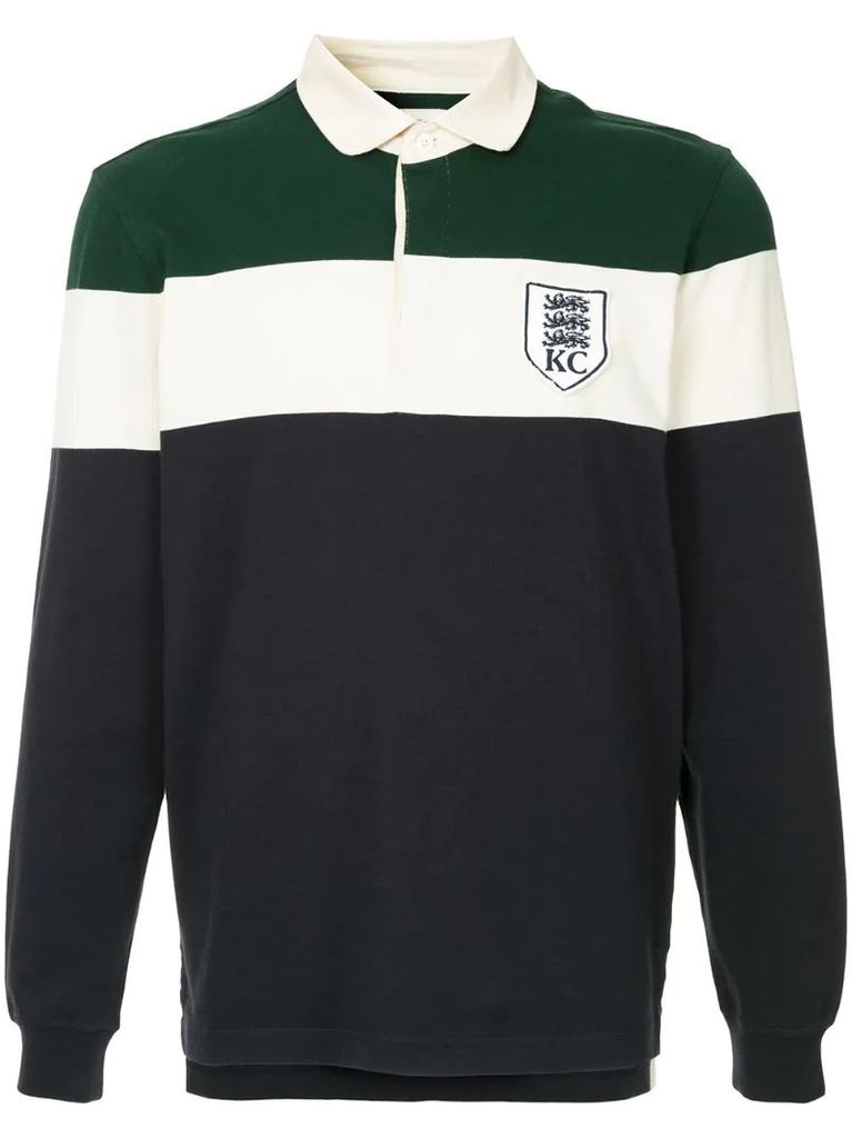 striped rugby polo shirt