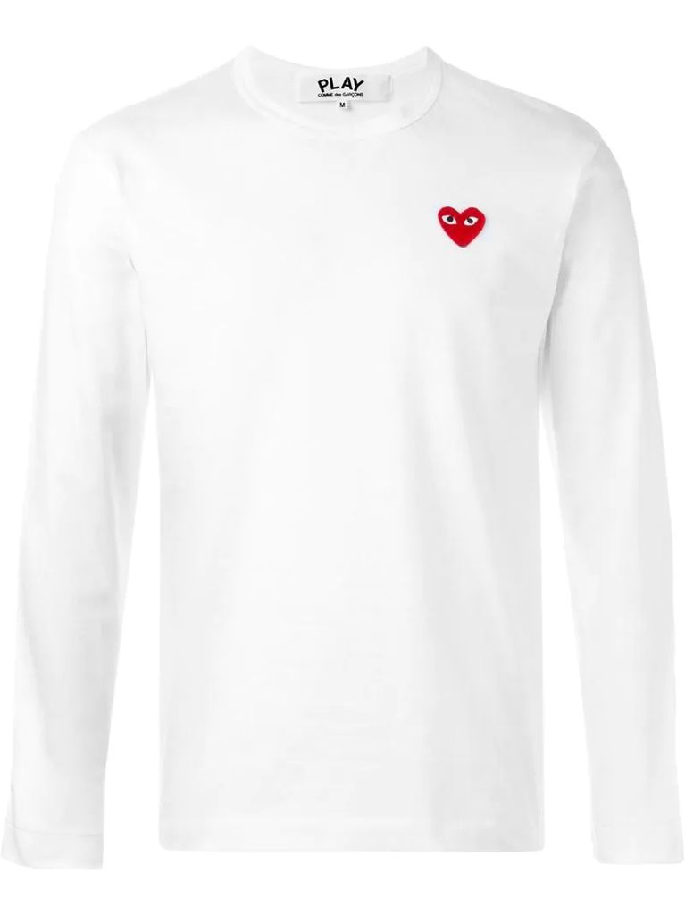embroidered heart T-shirt